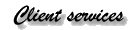 Client services including forms for wedding agreement and ordering